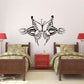 Butterfly vinyl wall decal with detailed wings and antennae