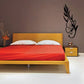 Black butterfly wall decal in vinyl with stylized wing design