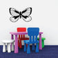 Black and white butterfly vinyl wall decal