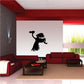 Black flying cartoon vulture wall decal