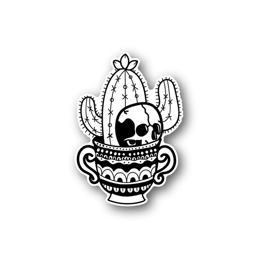 Image of Cactus Skull Sticker