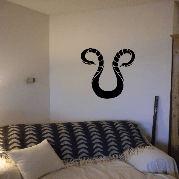 Image of Caduceus Two Headed Serpent Snake Decal