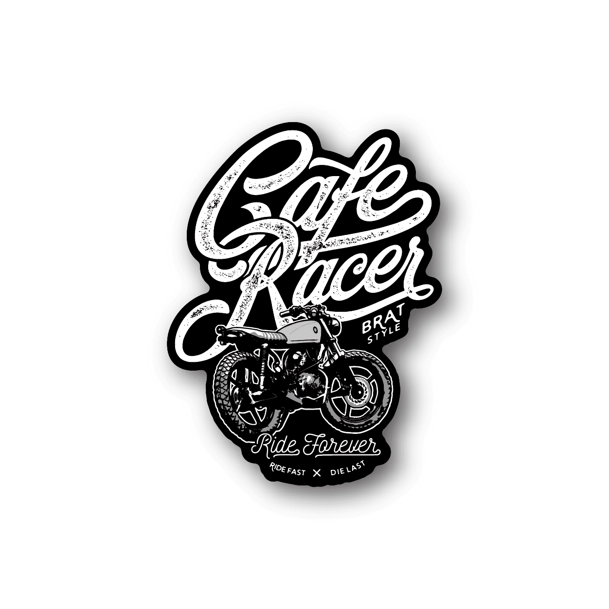 Image of Cafe Racer Motorcycle Sticker