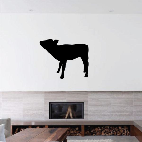 Image of Calf Cow Standing Decal