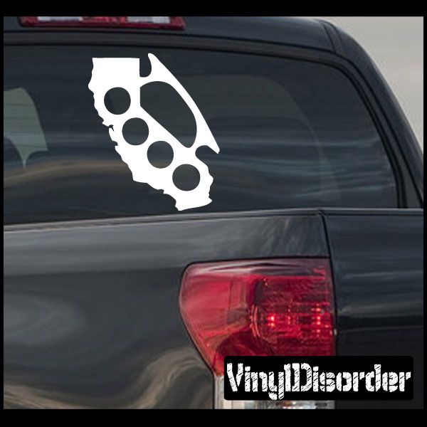 Image of Cali Brass Knuckles Decal