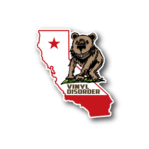 Image of California Bear 02 Vinyl Sticker