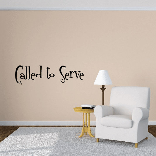 Image of Called to serve Wall Decal