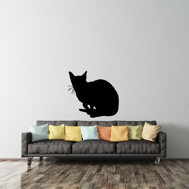 Image of Calm Sitting Cat Decal