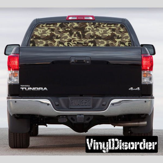 Image of Camouflage Rear Window View Through Graphic Og001