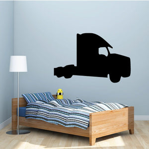 Black truck silhouette wall decal in vinyl