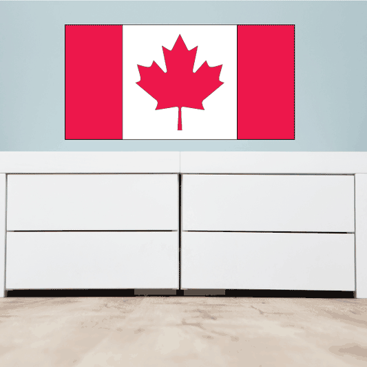 Image of Canada Flag Sticker 