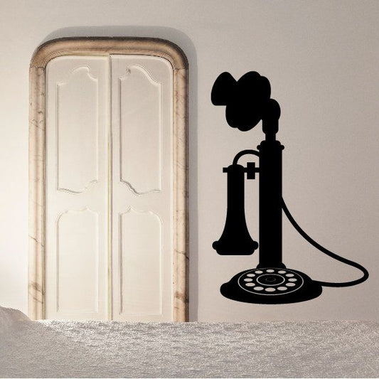 Image of Candle Stick Rotary Telephone Decal