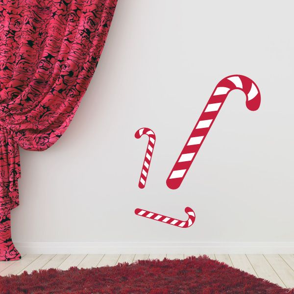 Image of Candy Canes Christmas Stickers