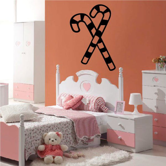 Image of Candy Canes Wall Decal