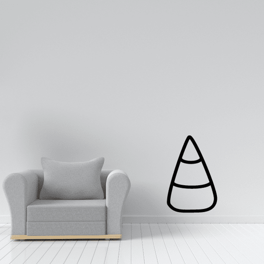 Image of Candy Corn Outline Decal