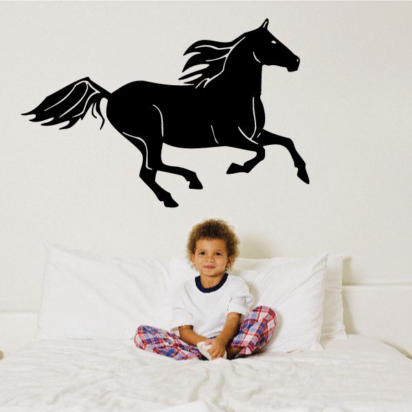 Image of Cantering Stallion Decal