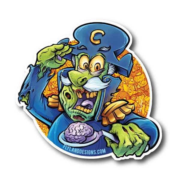 Image of Cap'n Dead Brain Vinyl Sticker