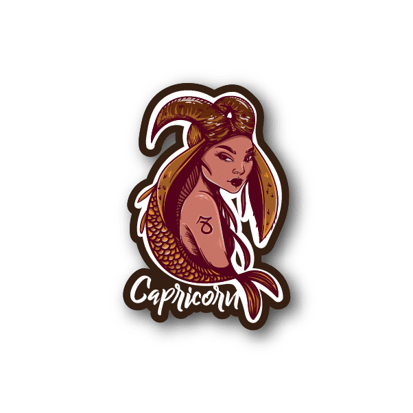 Image of Capricorn Zodiac Sticker