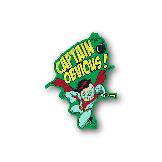 Image of Captain Obvious Sticker