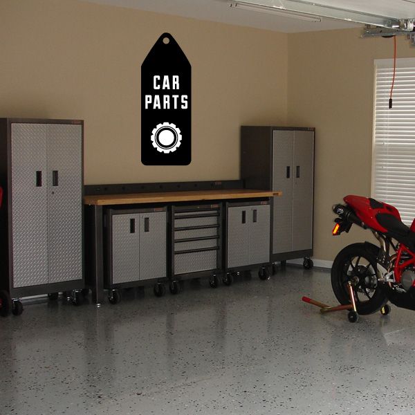 Image of Car Parts Tag Sticker