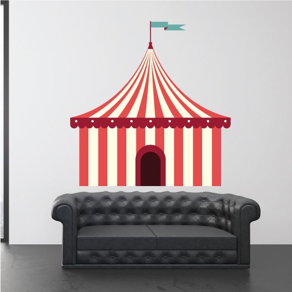 Image of Carnival Tent Wall Decal - Vinyl Decal - Car Decal - Idcolor002