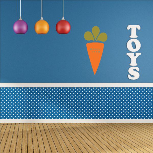 Image of Carrot Printed Die Cut Decal