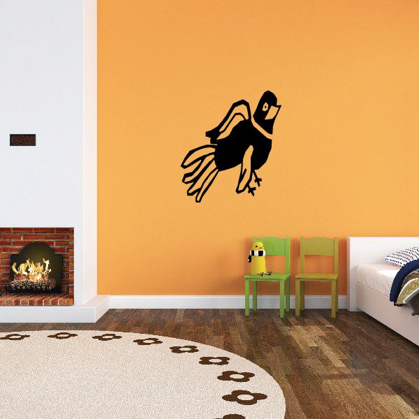 Image of Cartoon Baby Hawk Decal