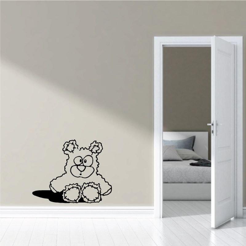 Image of Cartoon Bear Plush Toy Decal