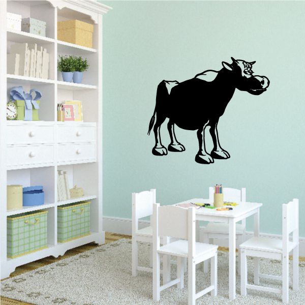 Image of Cartoon Bull Decal