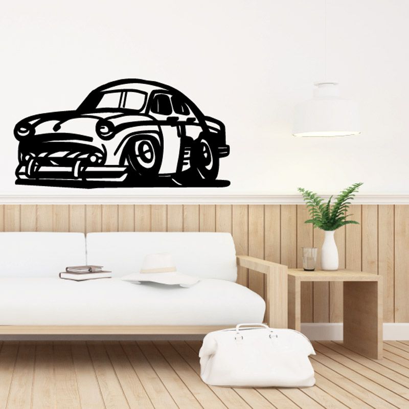 Image of Cartoon Chevy Hot Rod Decal