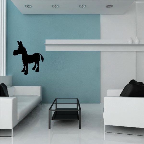 Image of Cartoon Donkey Silhouette Decal