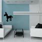 Cartoon donkey silhouette wall decal in black