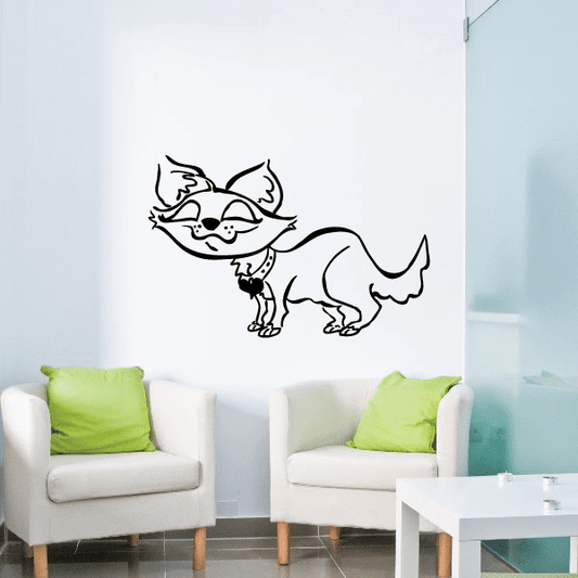 Image of Cartoon Fancy Cat Decal