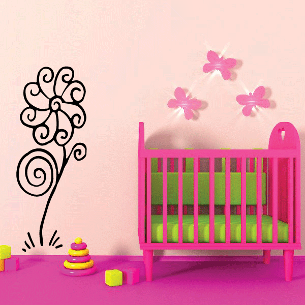 Image of Cartoon Flower Decals