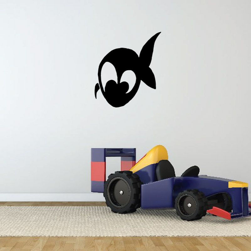 Image of Cartoon Looking Goldfish Decal