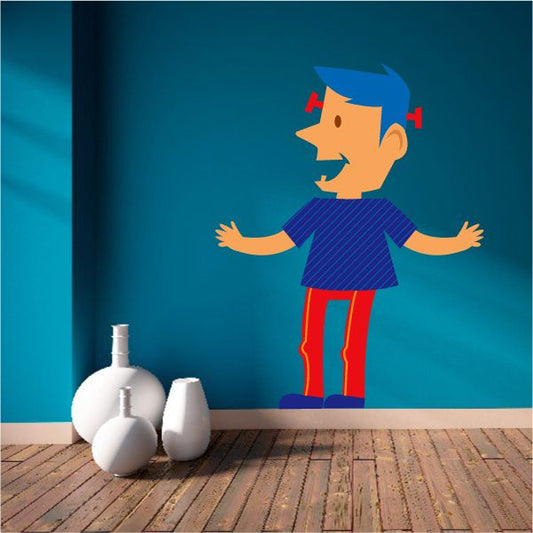 Image of Cartoon Men Wall Decal - Vinyl Sticker - Car Sticker - IDCOLOR001