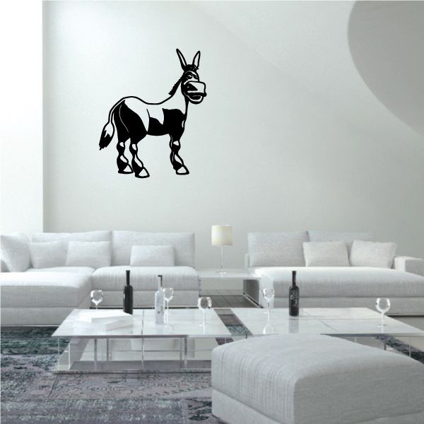 Image of Cartoon Standing Donkey Decal