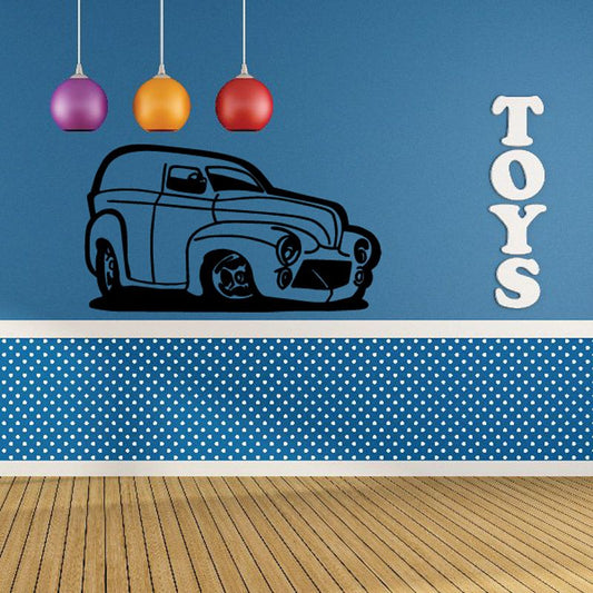 Image of Cartoon Truck Wall Decal - Vinyl Decal - Car Decal - DC106