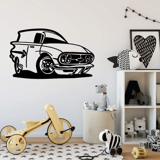 Image of Cartoon Truck Wall Decal - Vinyl Decal - Car Decal - DC116