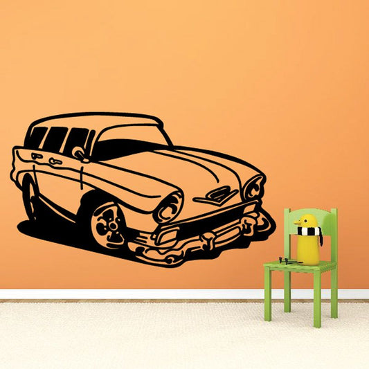 Image of Cartoon Truck Wall Decal - Vinyl Decal - Car Decal - DC130