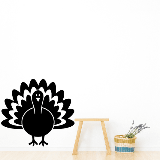 Image of Cartoon Turkey Decal