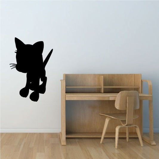 Image of Cartoon Whisker Kitten Decal