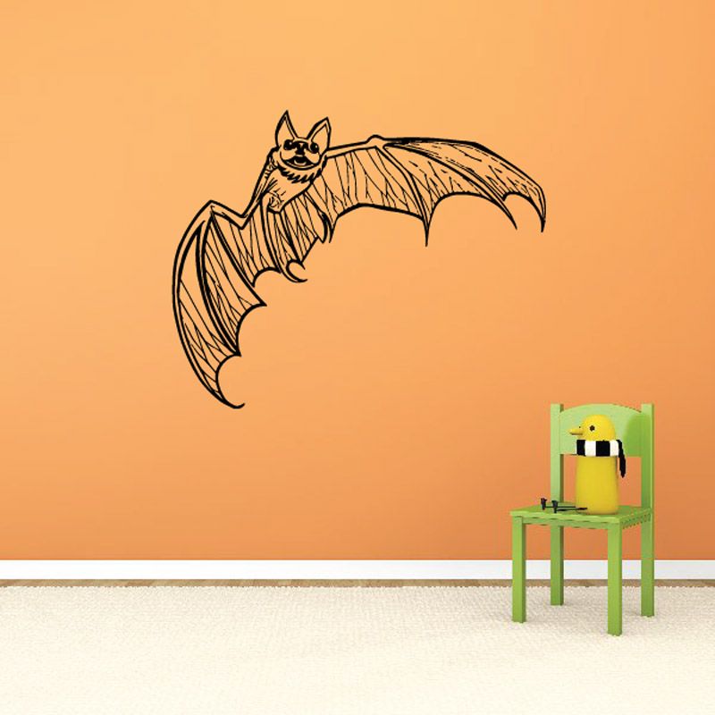 Image of Carved Bat Decal