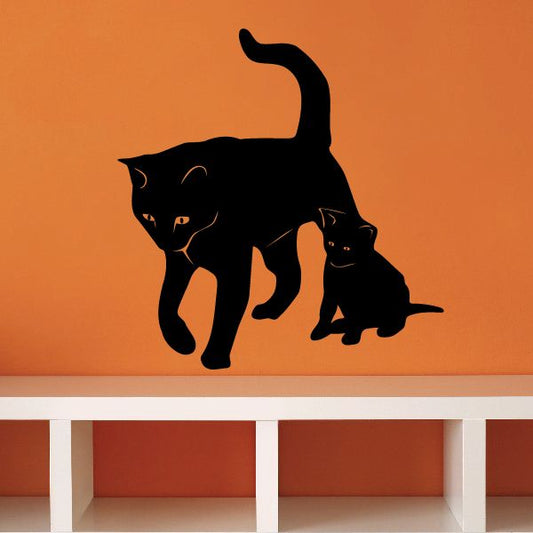 Image of Cat and Kitten Decal