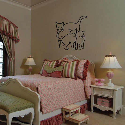 Image of Cat Family Decal