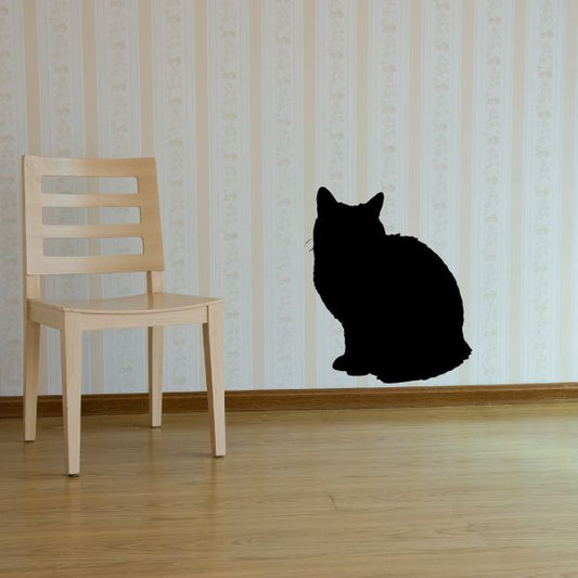 Image of Cat Hunched Sitting Decal