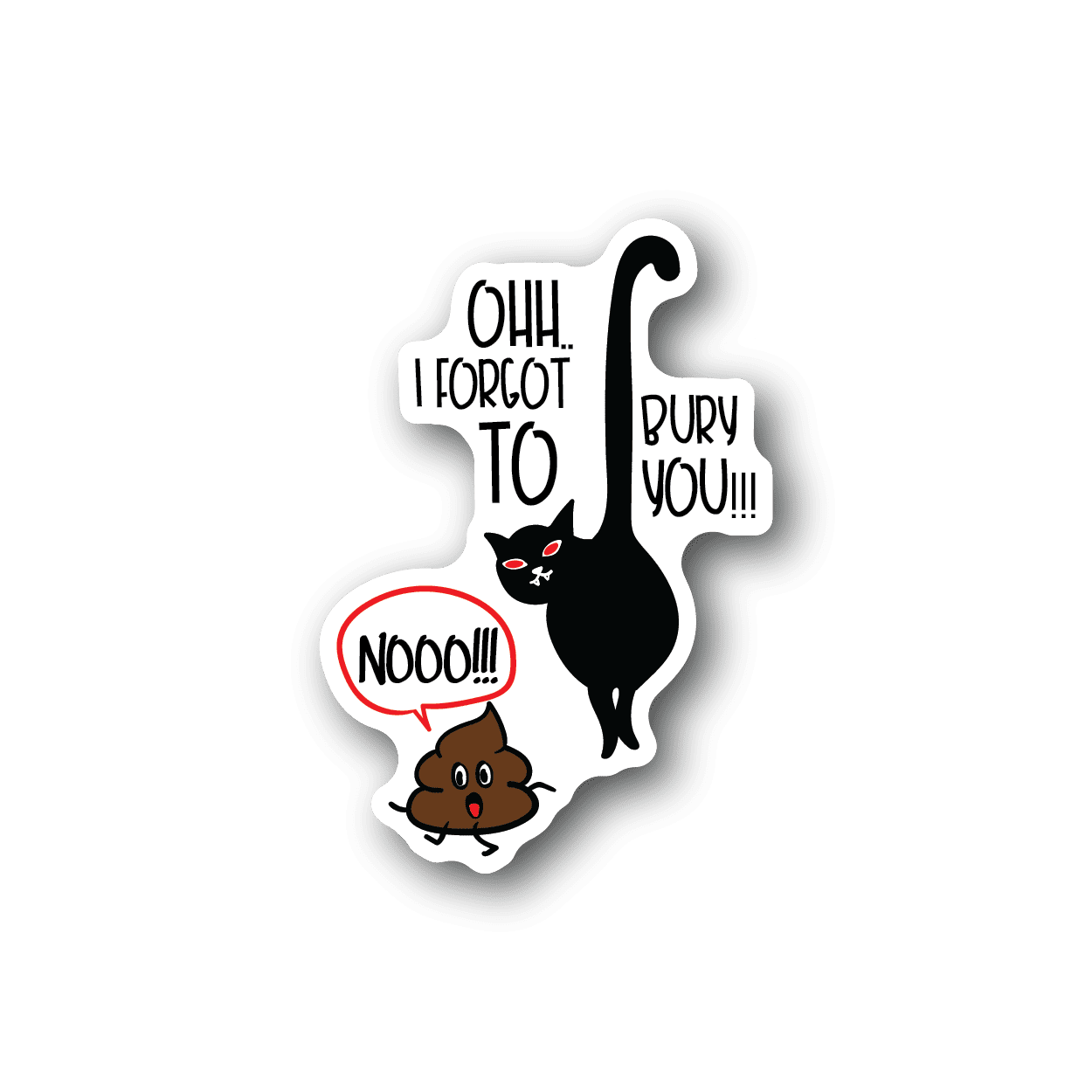 Image of Cat Poop Sticker