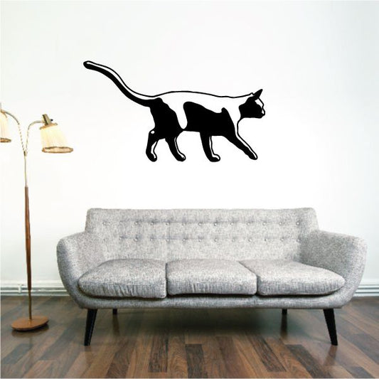 Image of Cat Prowling Forward Decal