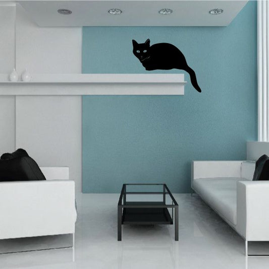 Image of Cat Sitting On Perch Decal