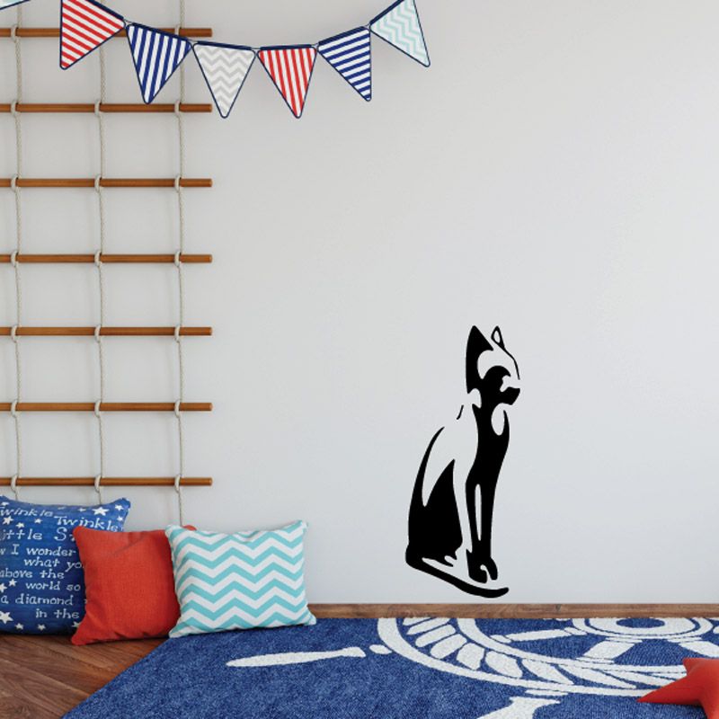 Image of Cat Statue Decal